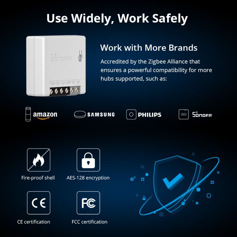 Sonoff - SONOFF ZBminir2 Zigbee Mini Smart Switch