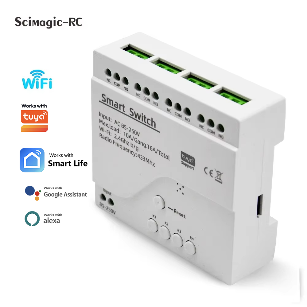 Tuya 4 Channel - Smart Switch 4CH Relay Module Home