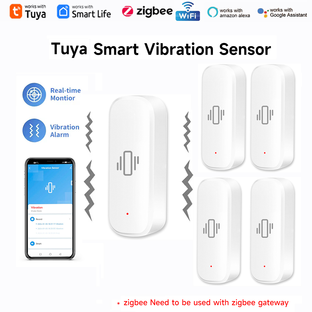 Tuya WiFi Zigbee Smart Vibrati - Home Assistant Tuya ulasan dan harga