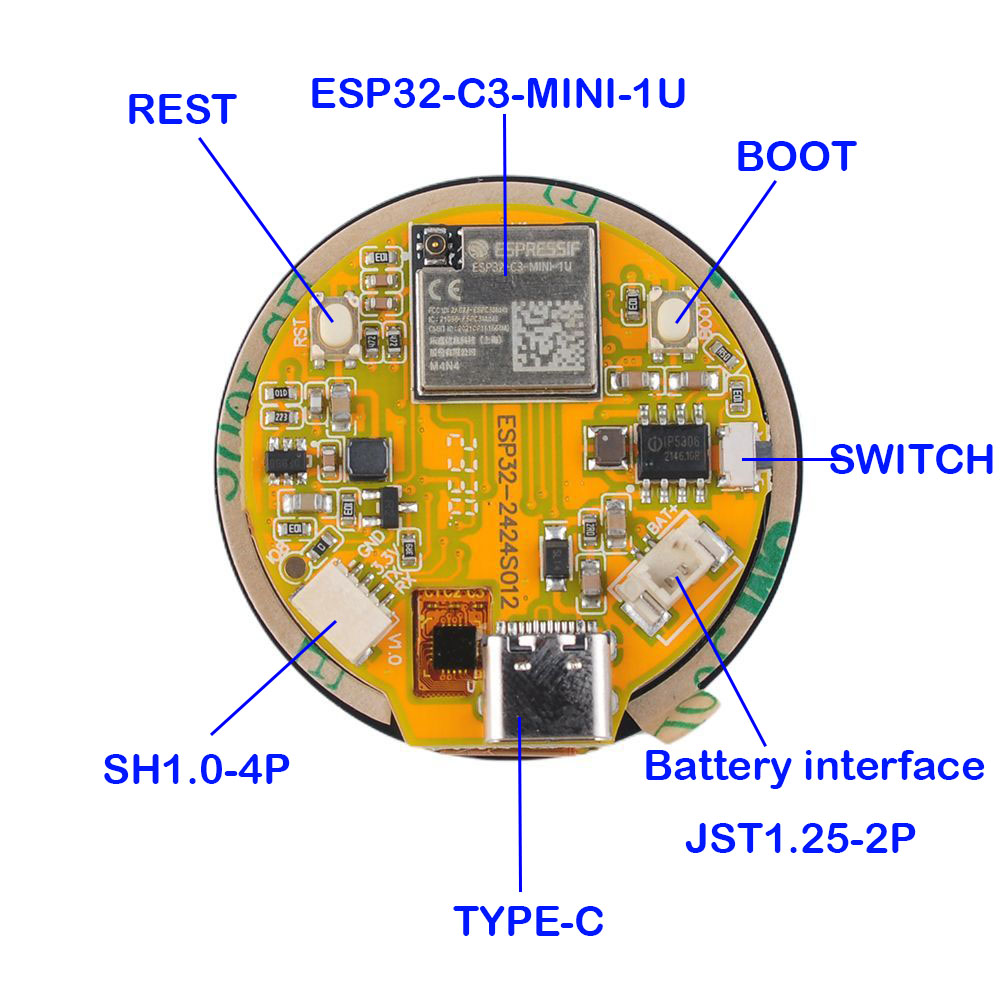 ESP32 Display 1.28 inch ESP32- - Smart Home Module Iot ulasan dan harga
