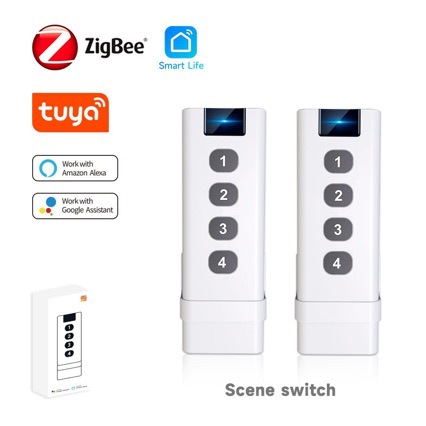 Tuya Smart Home ZigBee Remote  - Tuya 4 Channel ulasan dan harga