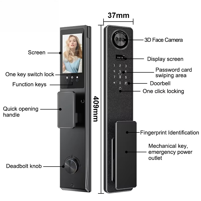 Tuya WiFi Smart Door Lock, Hom - Tuya Smart ulasan dan harga