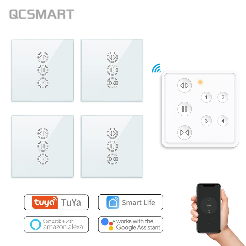 Tuya Smart Life RF WIFI Curtai - Tuya 4 Channel ulasan dan harga