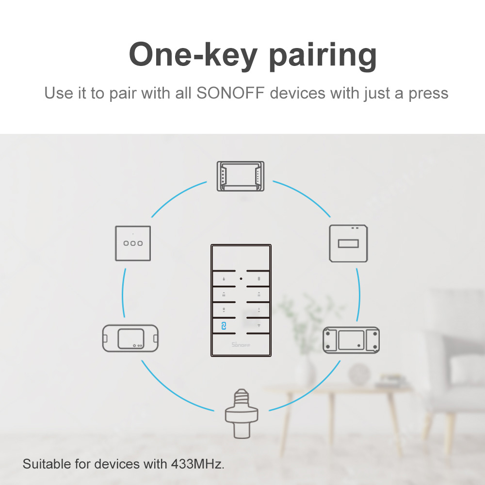 SONOFF RM433 433MHz RF Remote  - Sonoff Mini R4 ulasan dan harga