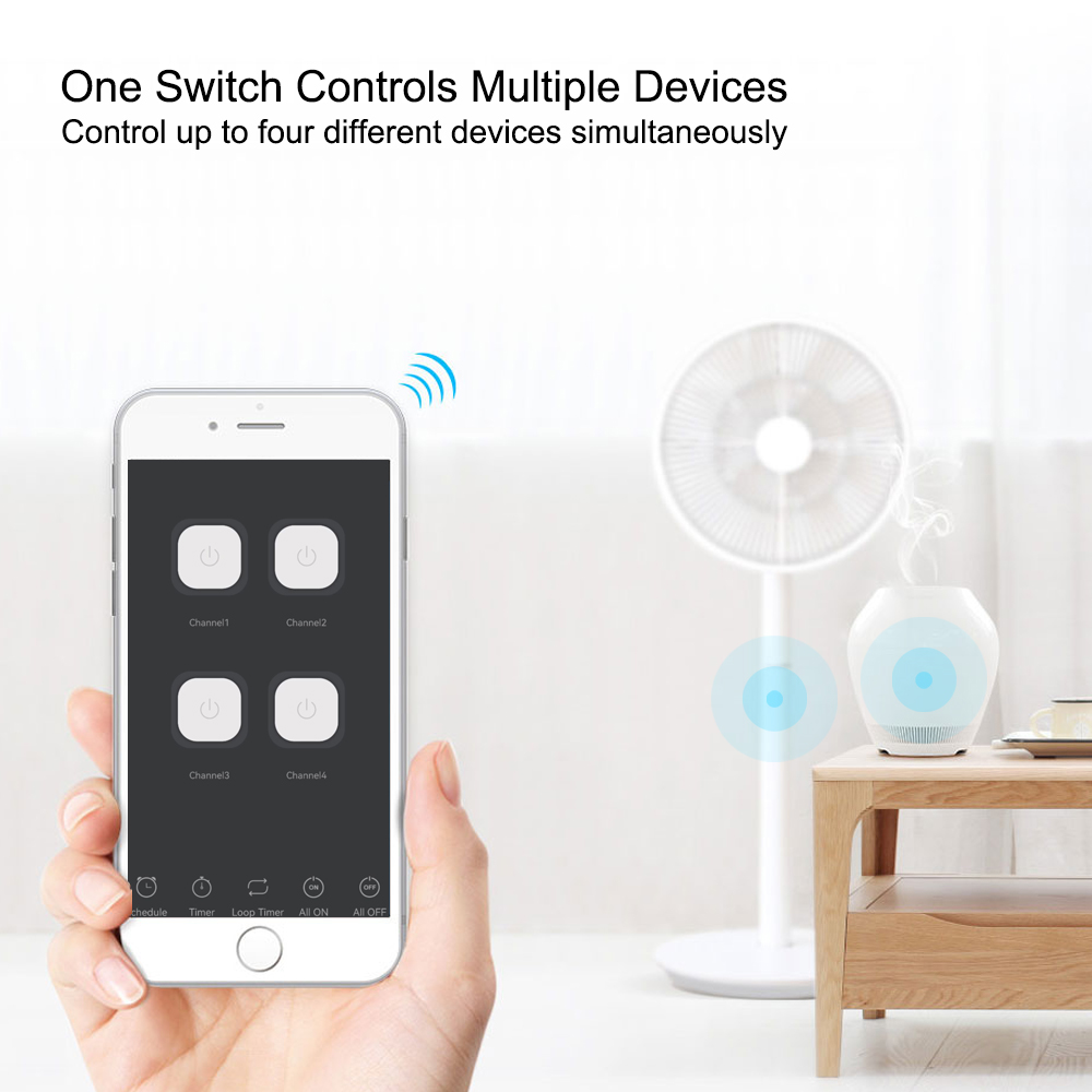 Smart Tuya Switch 4CH Relay Mo - Tuya 4 Channel ulasan dan harga