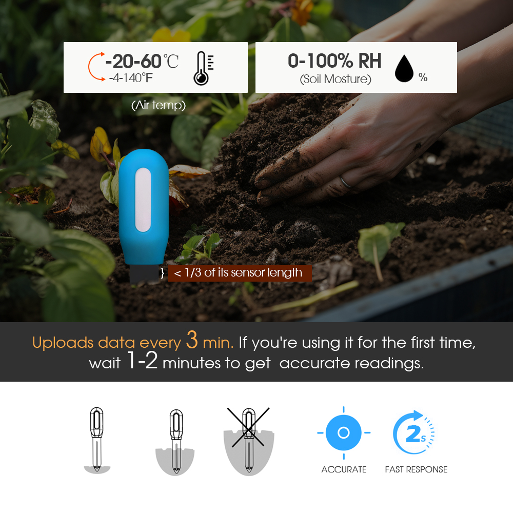 1PCS Tuya Zigbee Soil Sensor H - Home Assistant Tuya ulasan dan harga