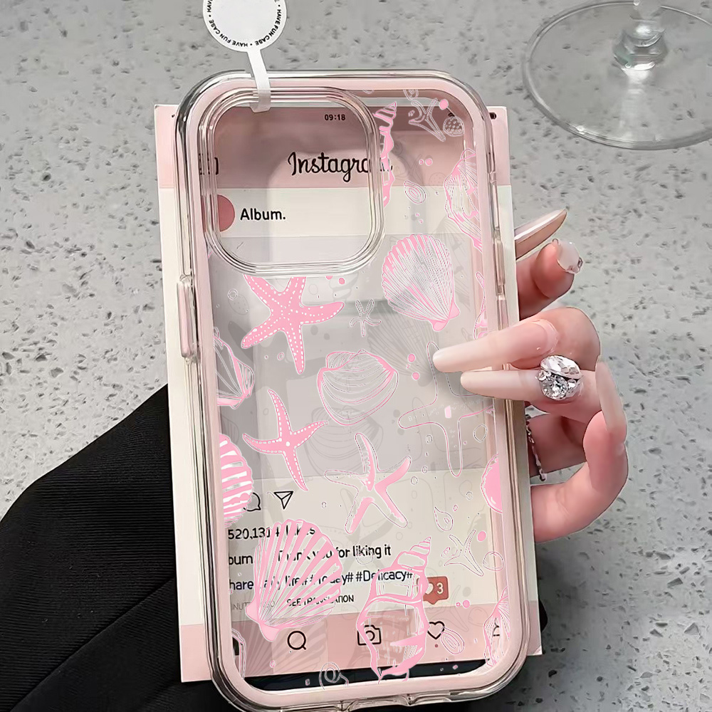 Summer Pink Seashell Clear Pho - Shelly ulasan dan harga