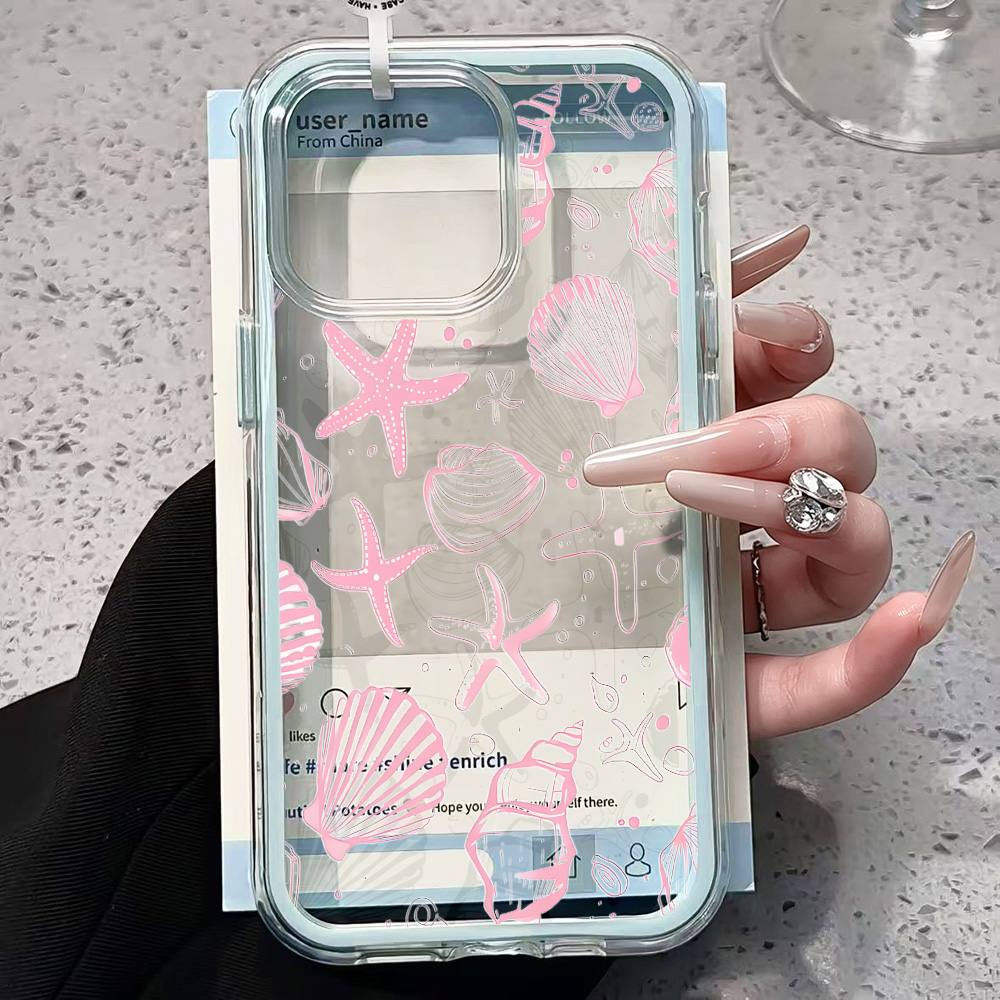 Summer Pink Seashell Clear Pho - Shelly ulasan dan harga