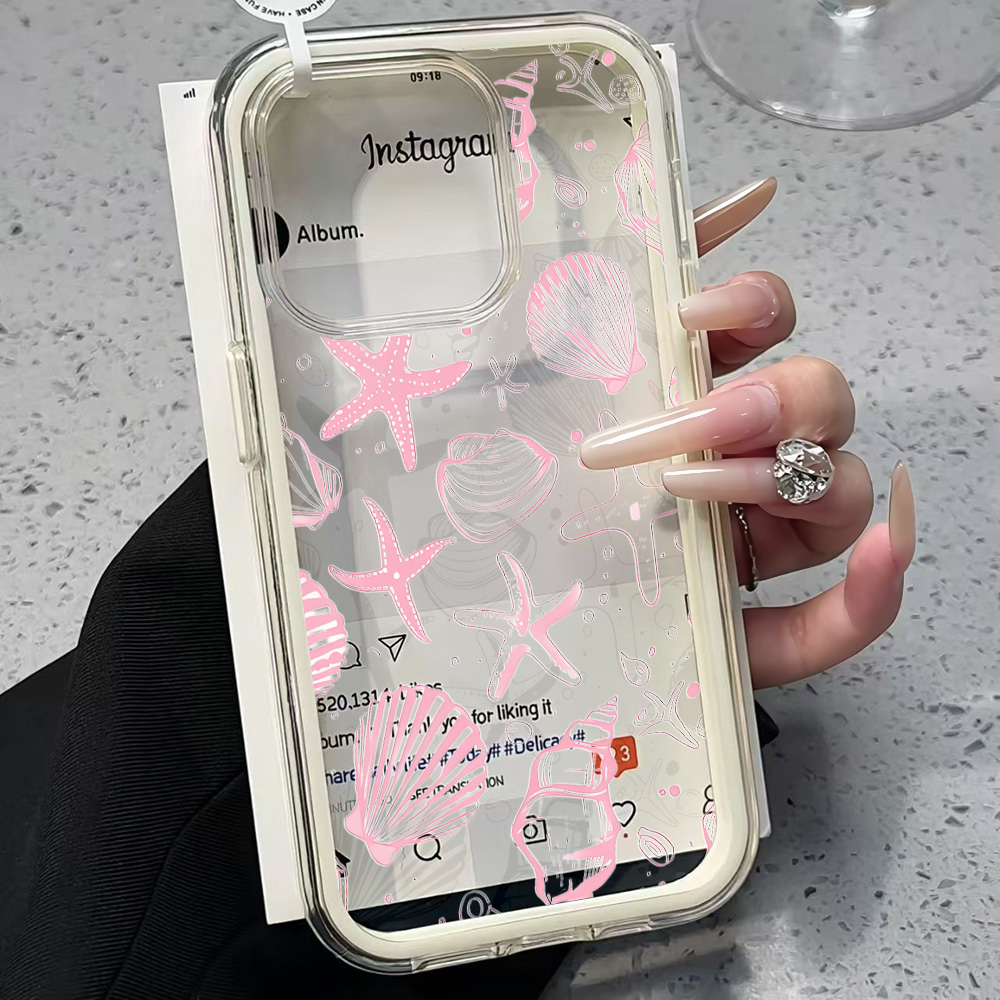 Summer Pink Seashell Clear Pho - Shelly ulasan dan harga