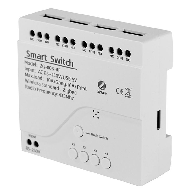 [NEWA08R】 4 Channels Tuya Zigb - Smart Relay Tuya ulasan dan harga