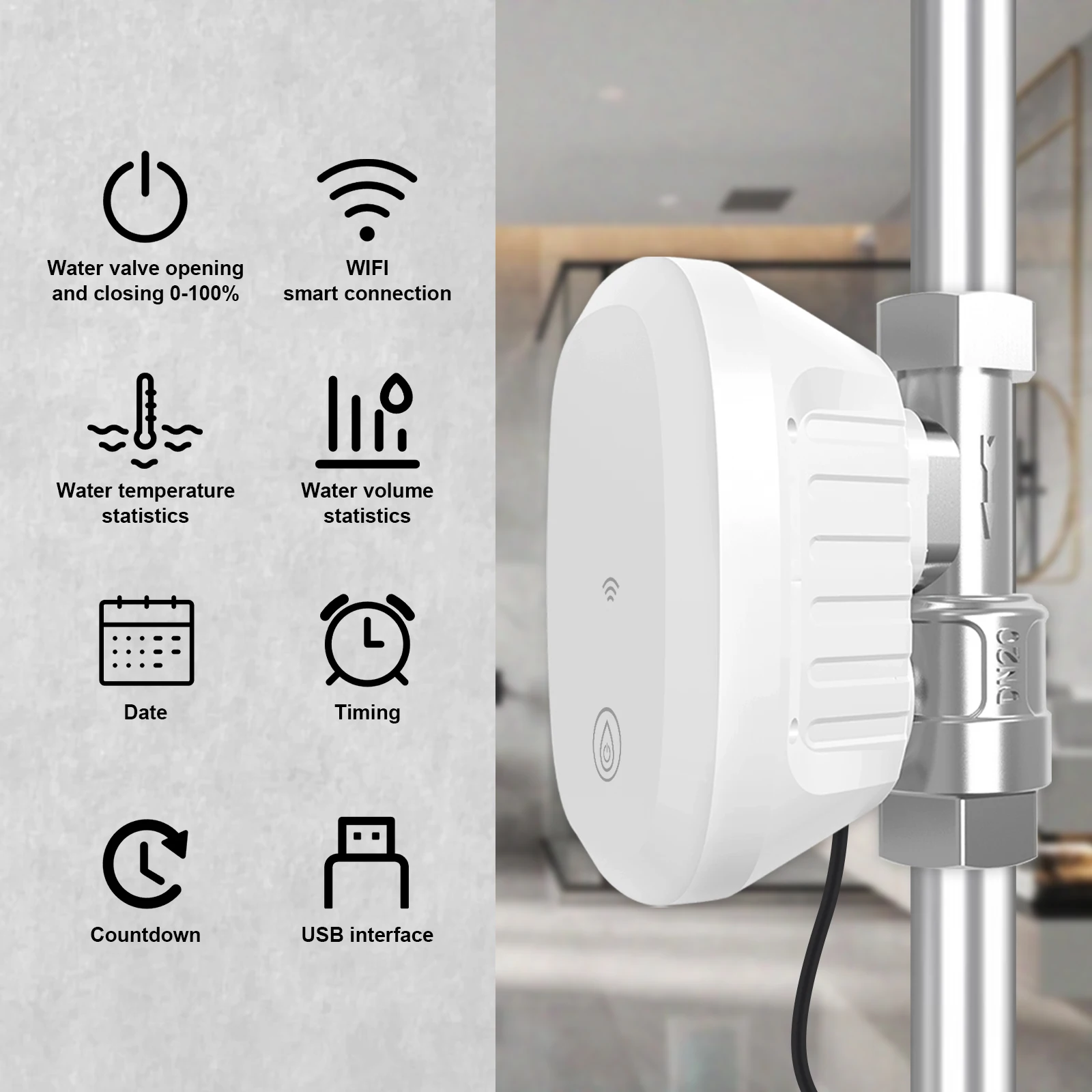 Water Valve WiFi Smart Control - Home Assistant Tuya ulasan dan harga