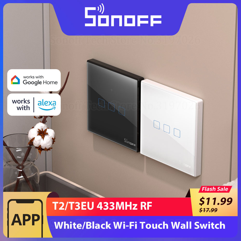 SONOFF T2/T3EU 433Mhz RF WiFi  - Sonoff Basic ulasan dan harga