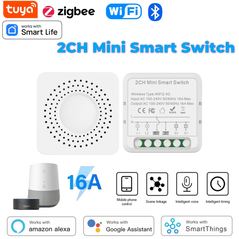 Tuya Mini Smart Switch WiFi 1- - Home Assistant Tuya ulasan dan harga