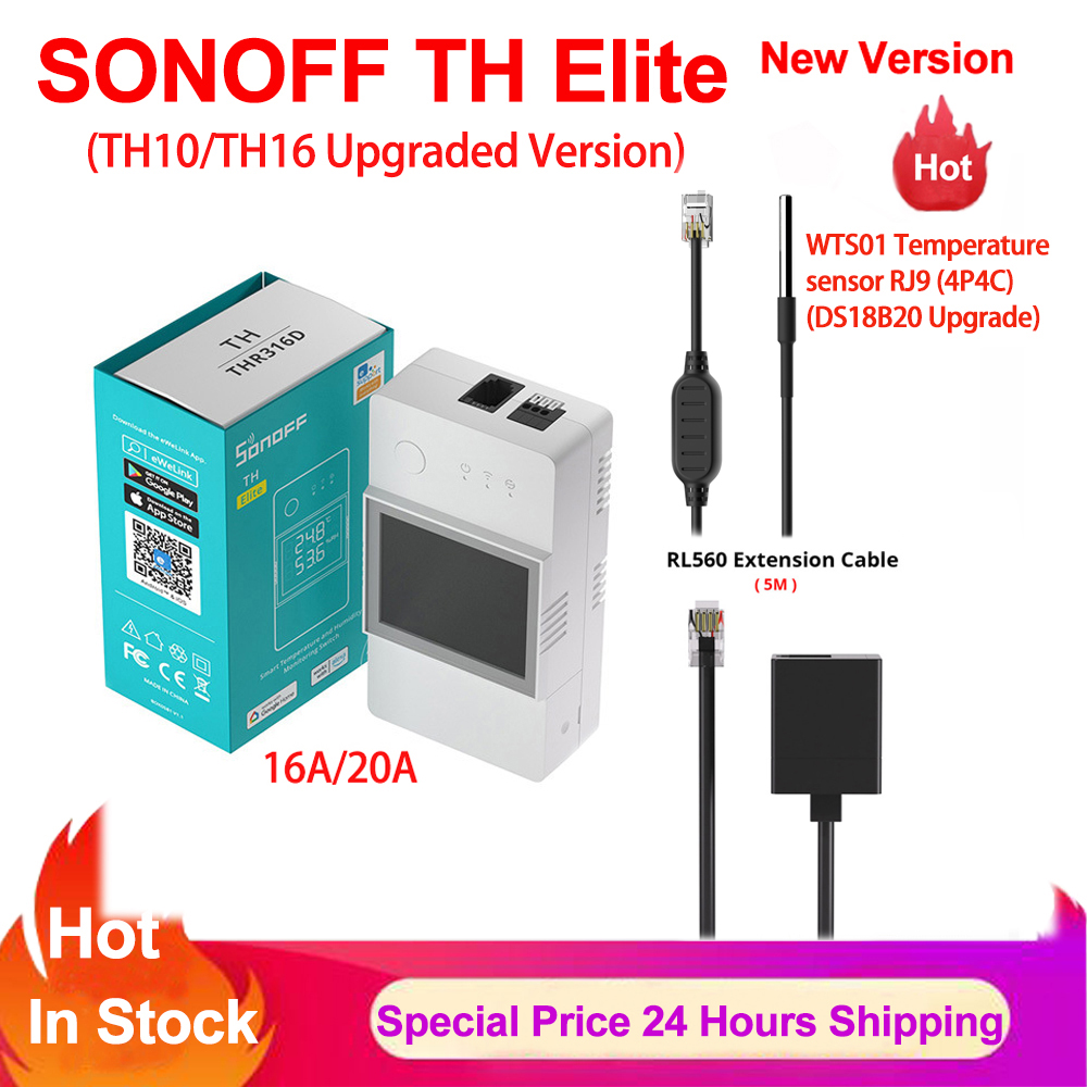 Sonoff TH Elite 16A 20A Wifi S - Sonoff Basic ulasan dan harga