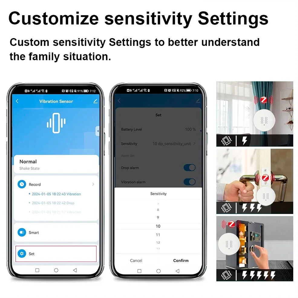 Tuya ZigBee Smart Vibration &  - Home Assistant Tuya ulasan dan harga