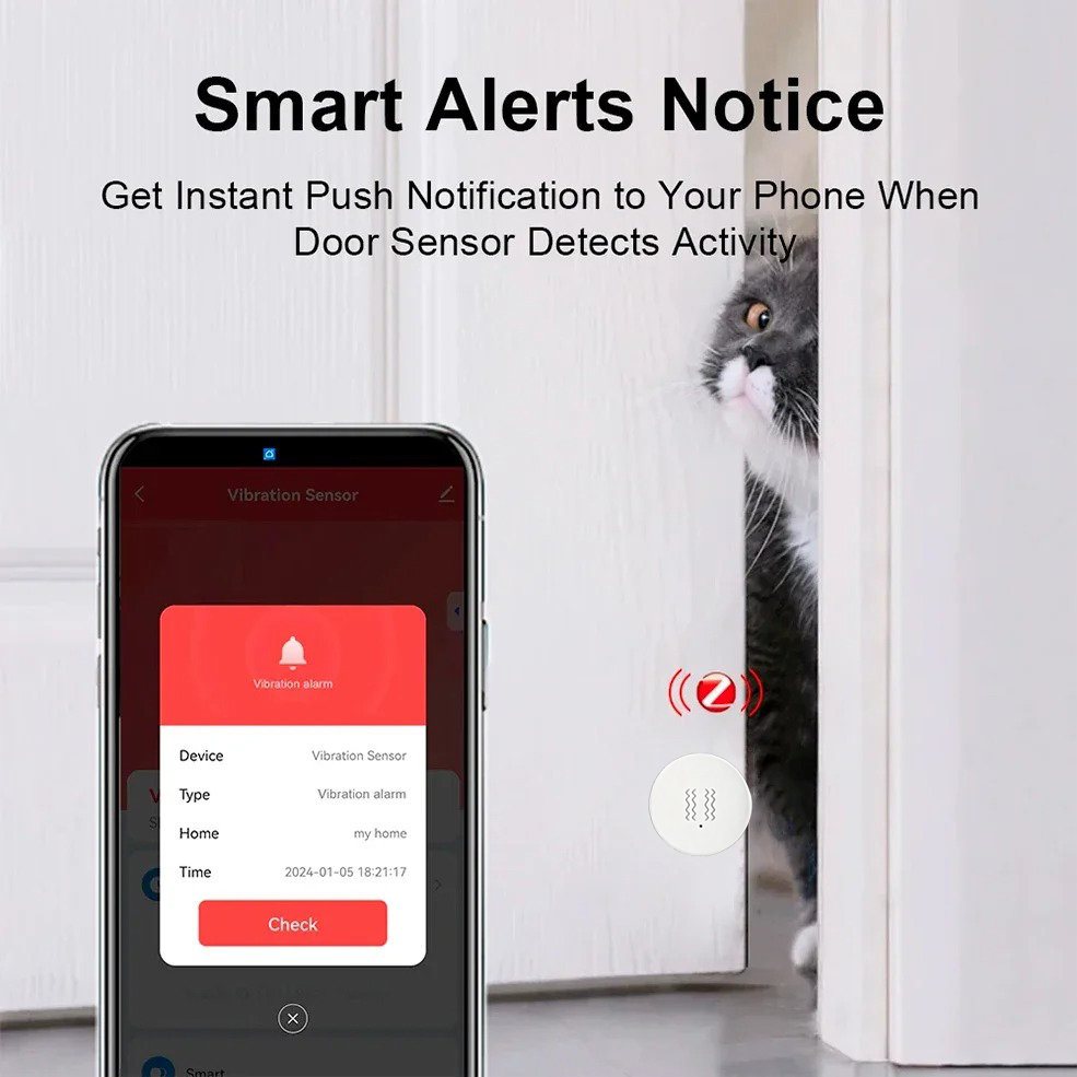 Tuya ZigBee Smart Vibration &  - Home Assistant Tuya ulasan dan harga