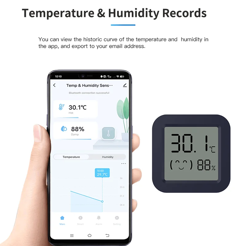 Mini Smart Thermometer Hygrome - Tuya Smart ulasan dan harga
