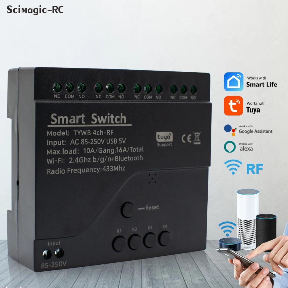 Tuya AC 85-250V 4 Channel Wifi - Sonoff Mini R4 ulasan dan harga
