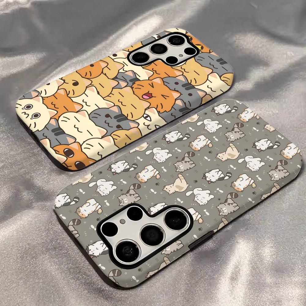 Cute cat  Phone Case 2-in-1 Gl - Shelly ulasan dan harga