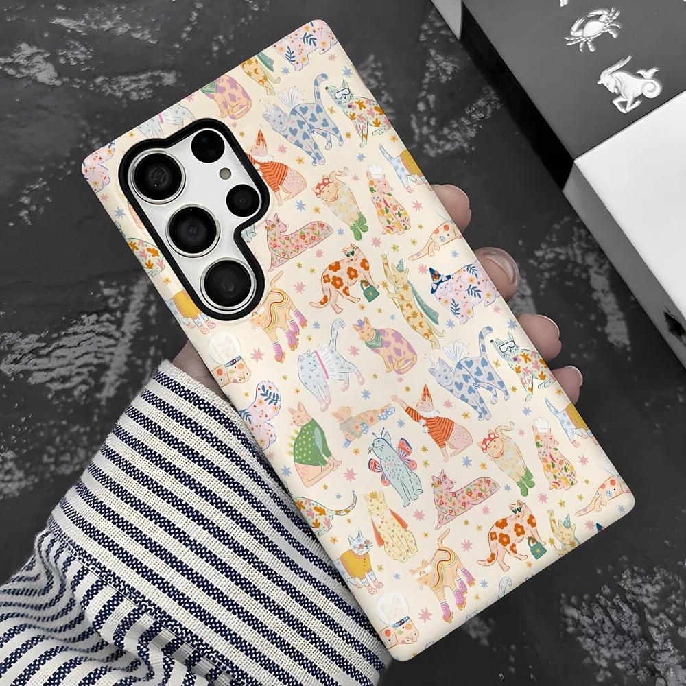 Cute cat  Phone Case 2-in-1 Gl - Shelly ulasan dan harga