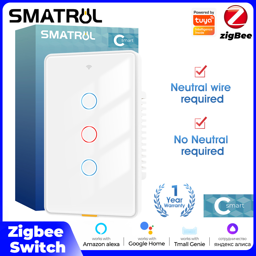 Tuya Zigbee Smart Light Touch  - Smart Relay Tuya ulasan dan harga
