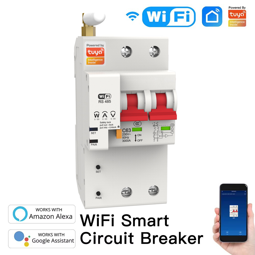 Smart Wifi Circuit Breaker 2P  - Tuya Smart ulasan dan harga