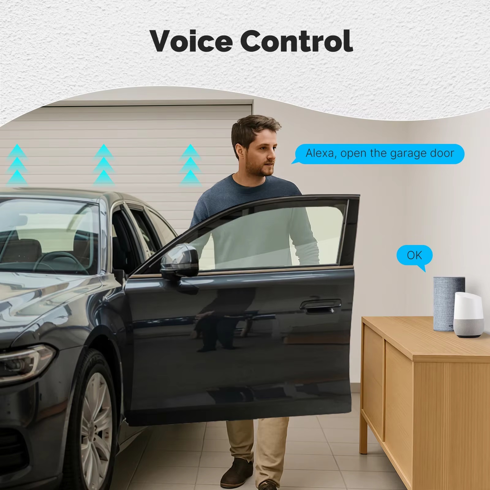 MOES Zigbee Garage Door Contro - Home Assistant Tuya ulasan dan harga
