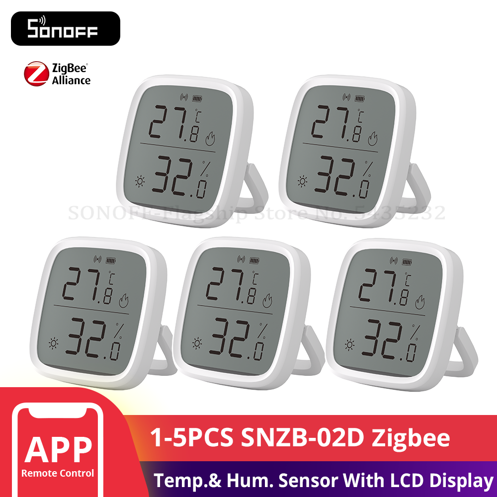 1-5PCS SONOFF SNZB-02D Zigbee  - Sonoff ulasan dan harga