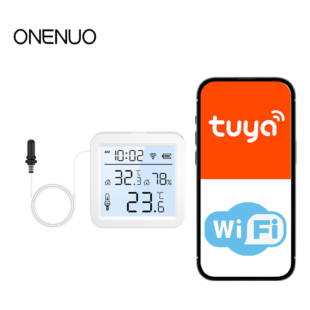 WiFi Humidity Temperature Sens - Tuya Smart ulasan dan harga