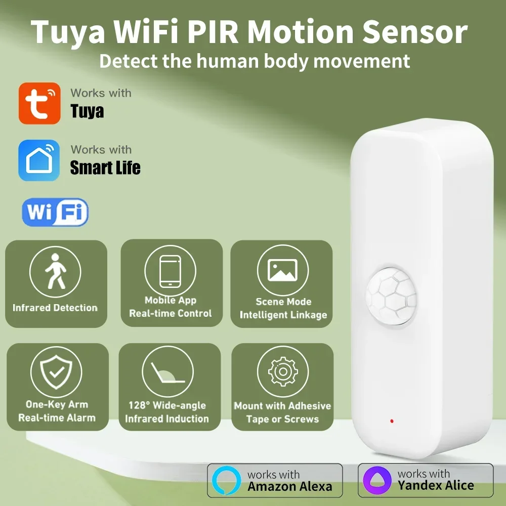 Tuya WiFI Motion Sensor PIR Sm - Home Assistant Tuya ulasan dan harga