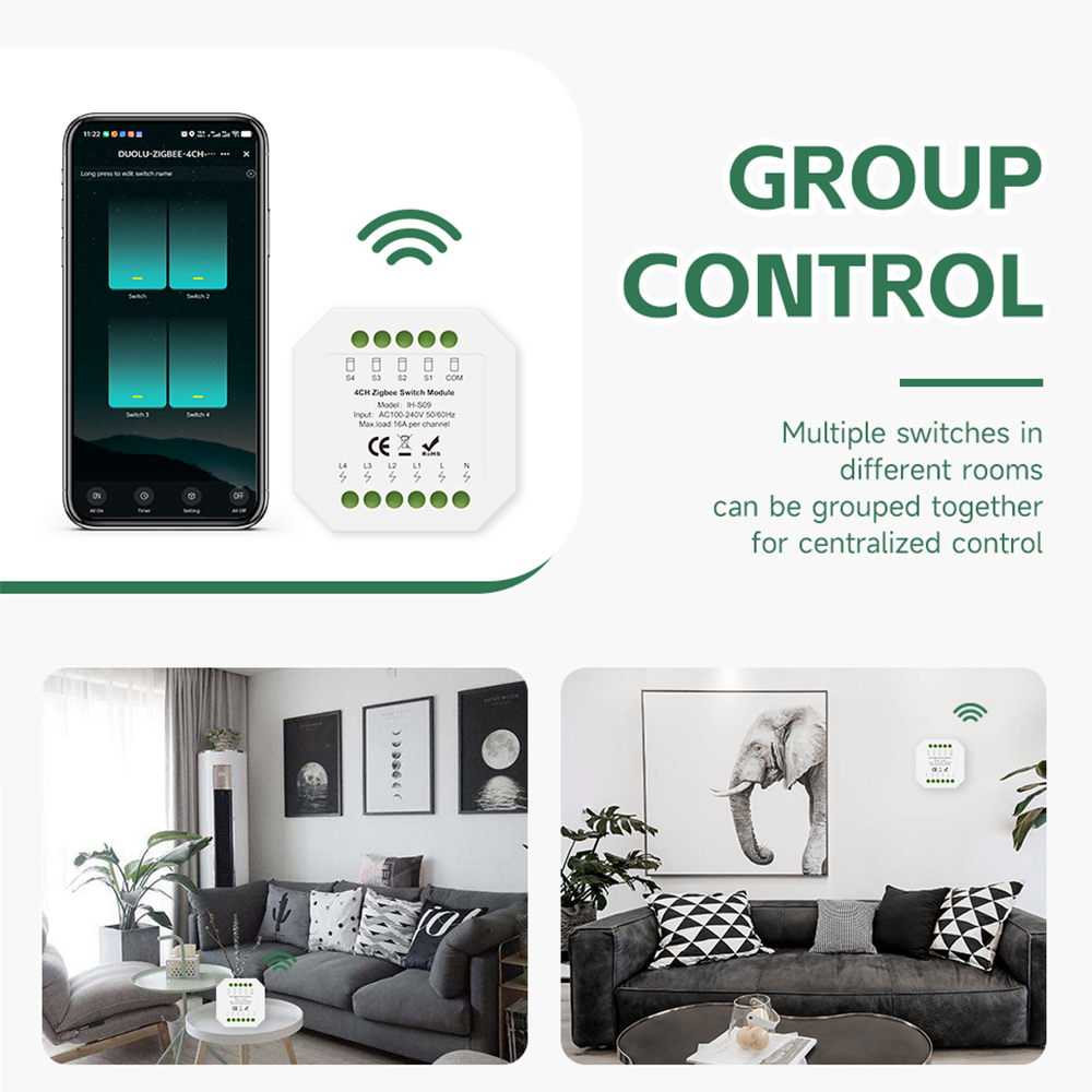 Tuya ZigBee Smart Switch Modul - Tuya 4 Channel ulasan dan harga