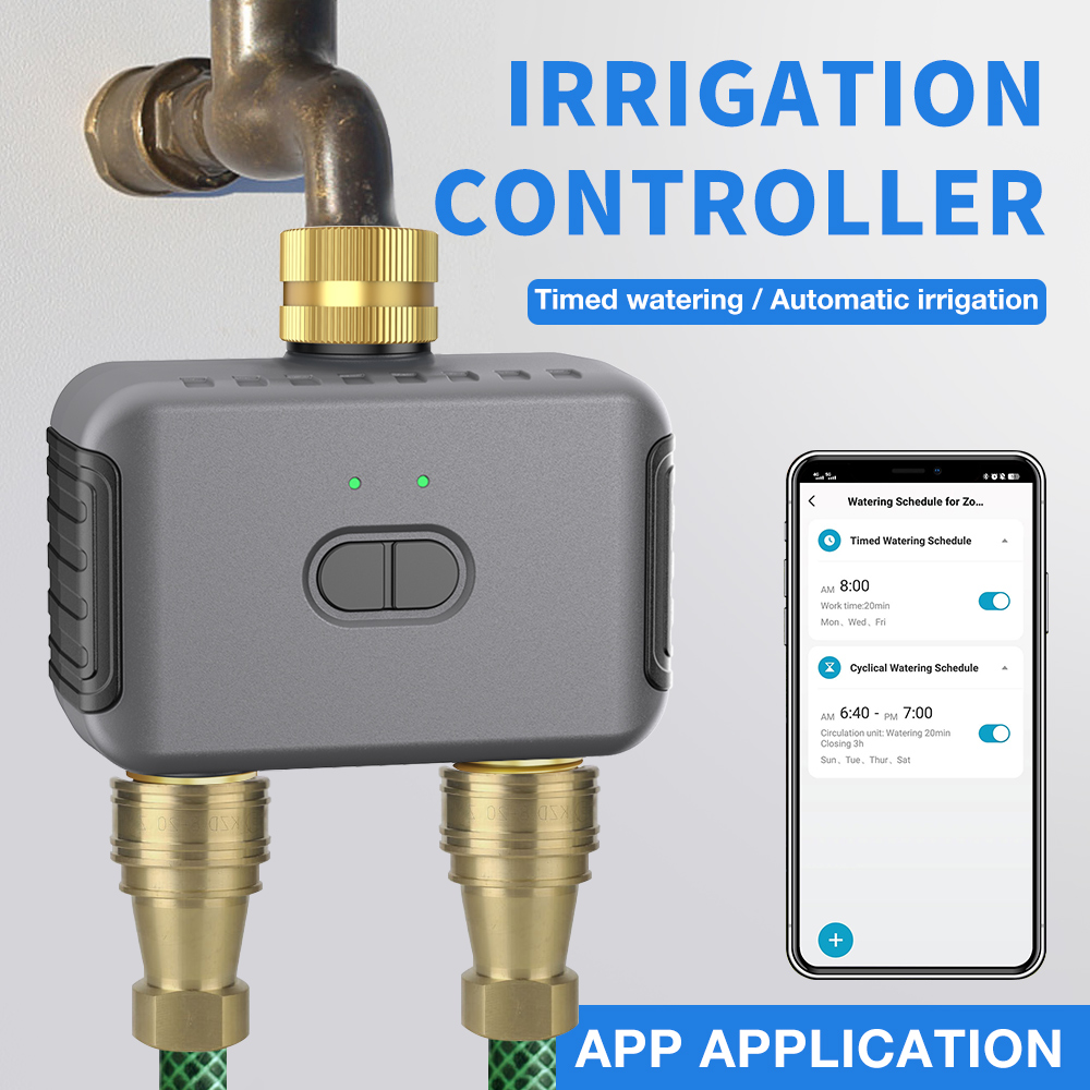 Tuya 2 Zone Watering Timer Gar - Tuya Smart ulasan dan harga