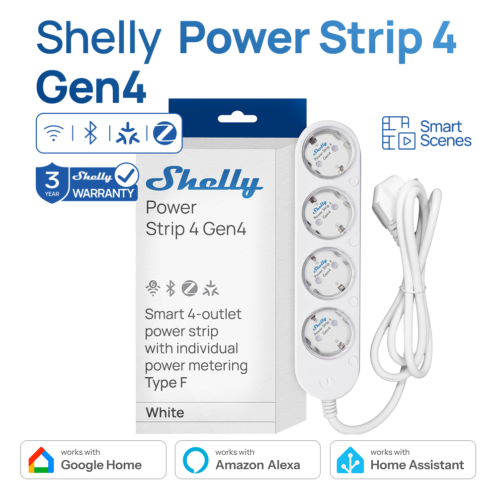 Shelly Power Strip 4 Gen4 Smar - Shelly Plug ulasan dan harga